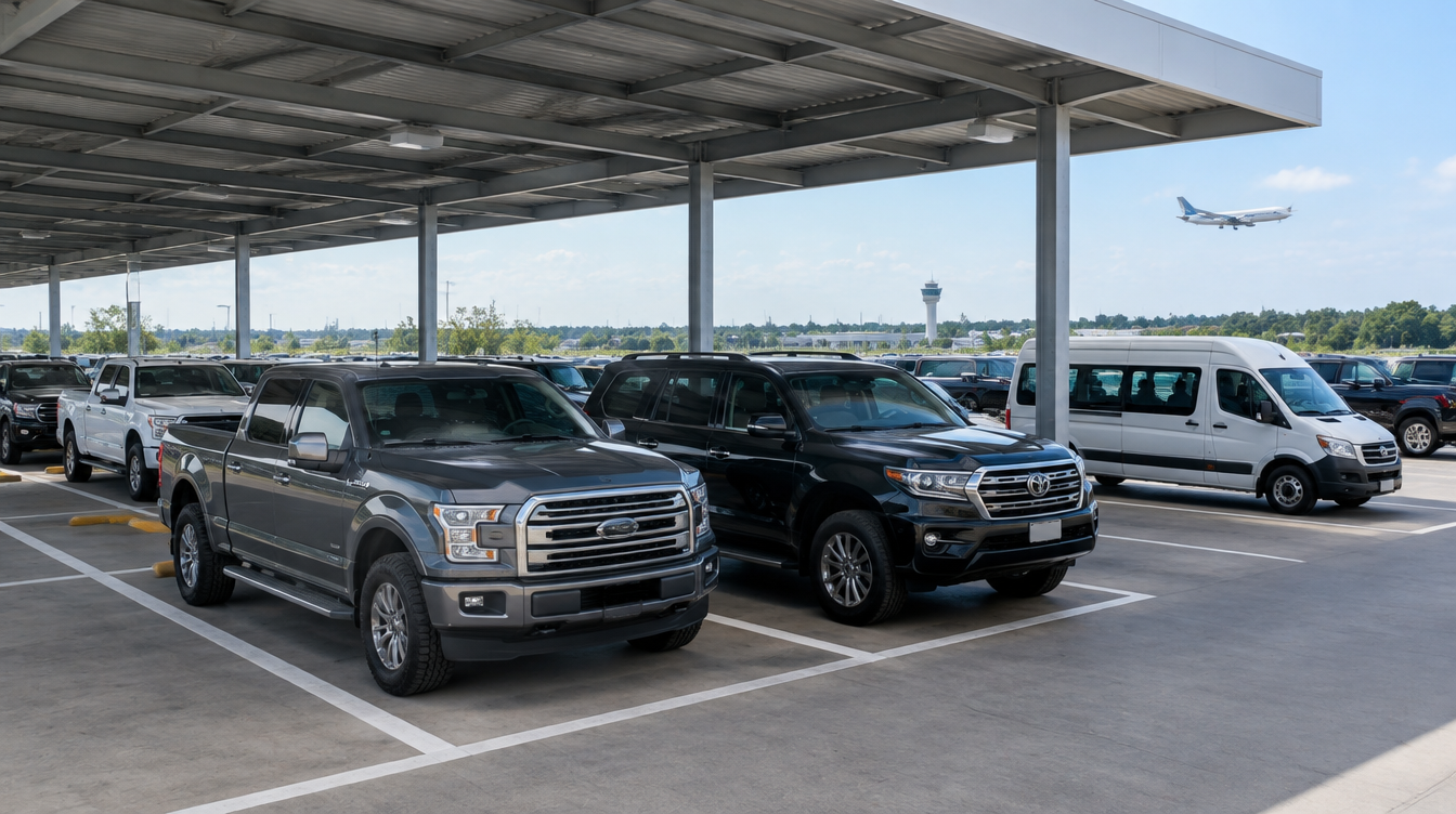 Estacionamento para carros grandes em Viracopos: SUV, picape e van
