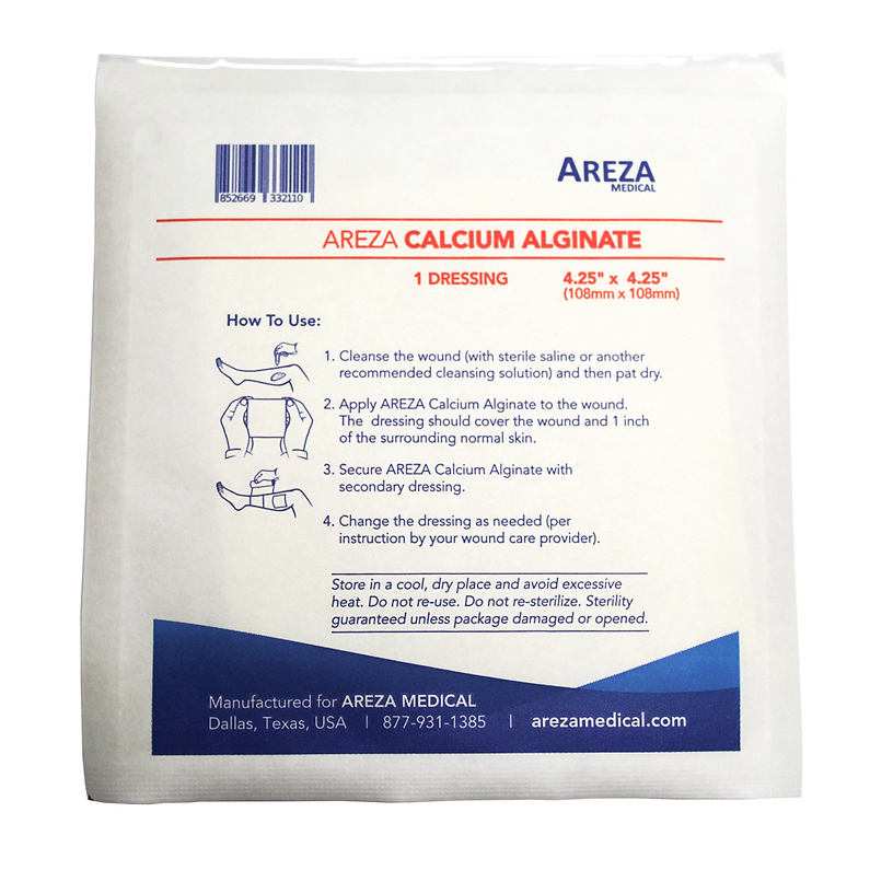 Miniatura: Calcium Alginate Wound Dressing 4.25″ X 4.25" (10 PCS)