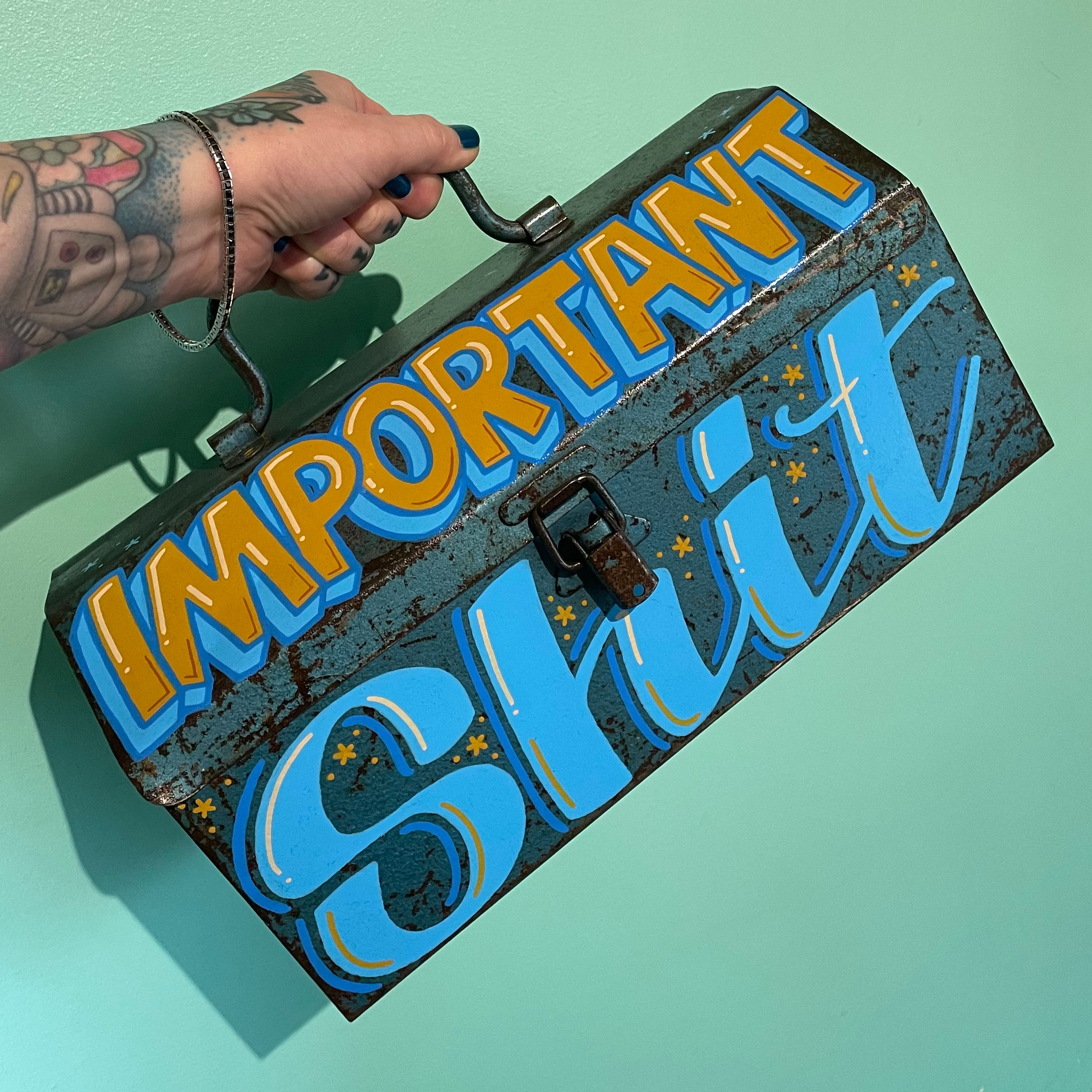 Important Shit Vintage Toolbox 