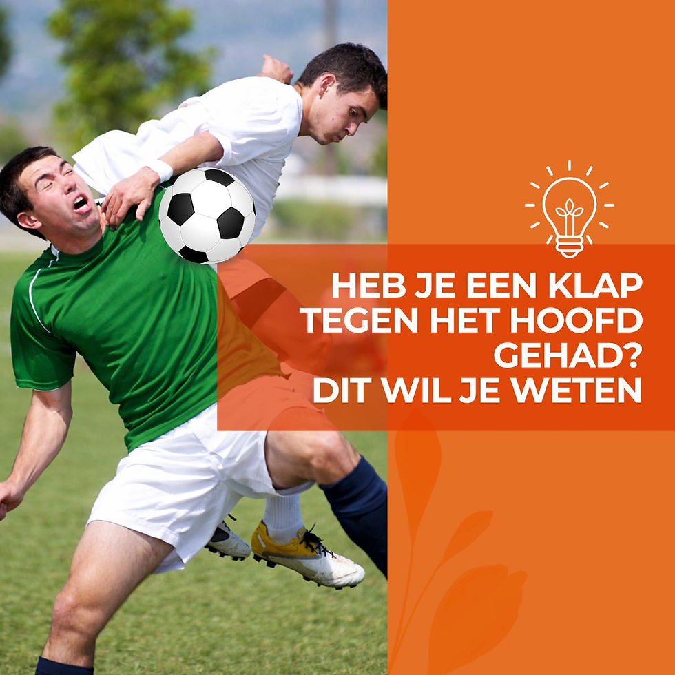 Heb je een klap tegen het hoofd gehad? Dit wil je weten