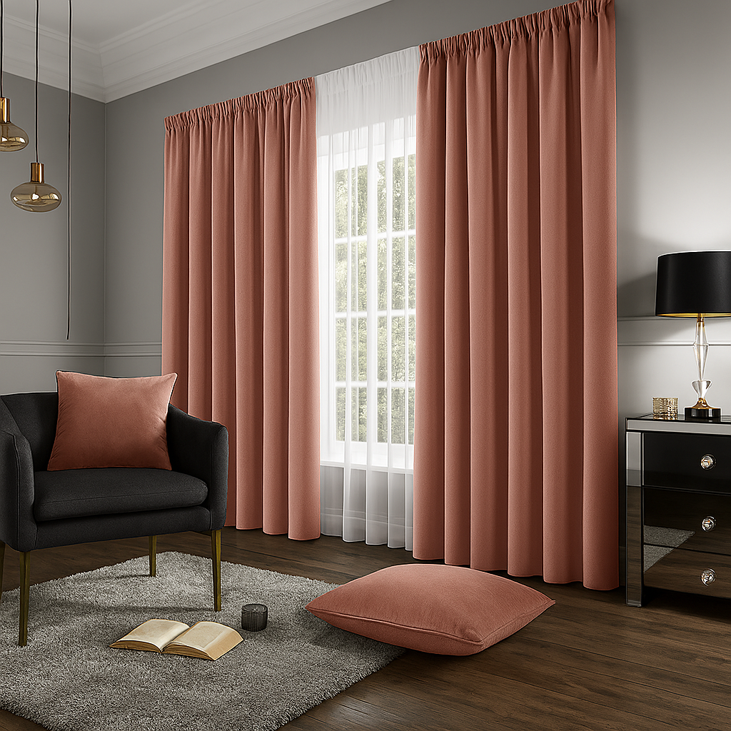 Perde Velvet Rose Gold