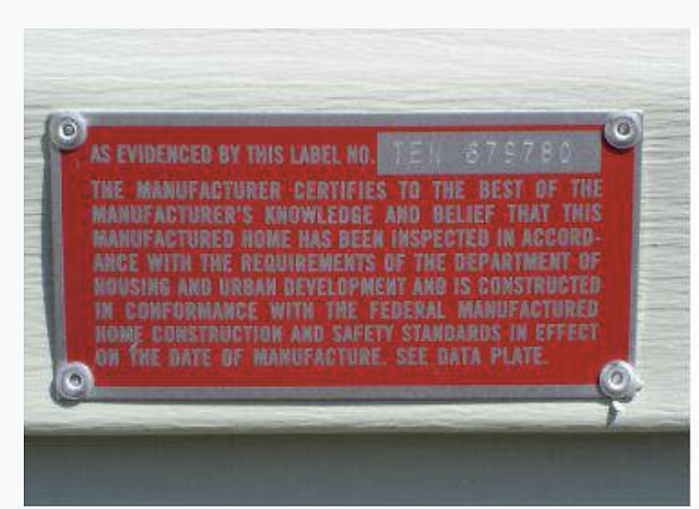 Label outside rear of unit