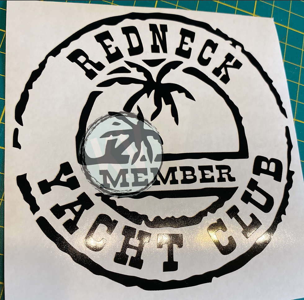 Redneck Yacht Club Sticker