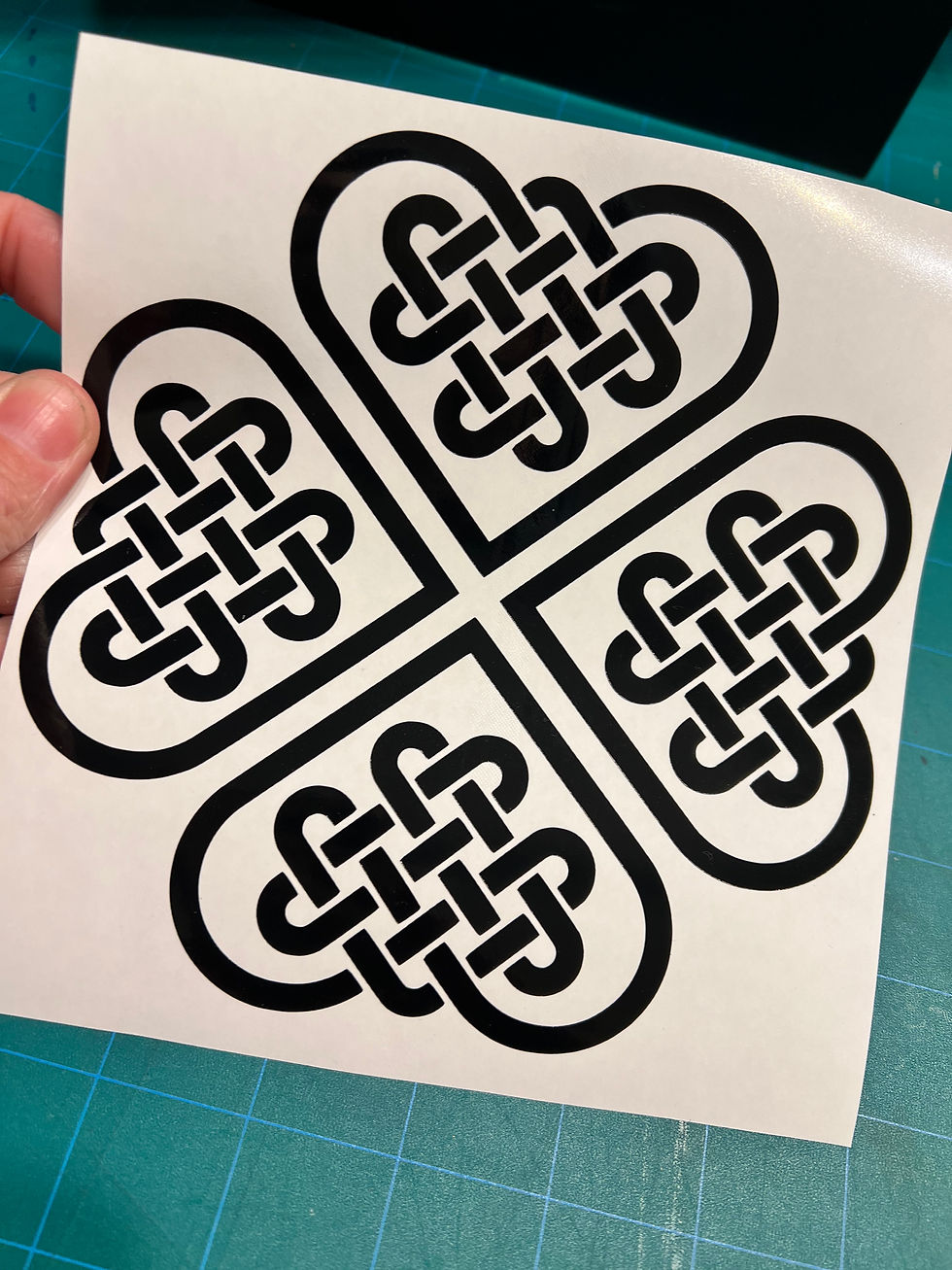 Celtic Shamrock Knot Sticker