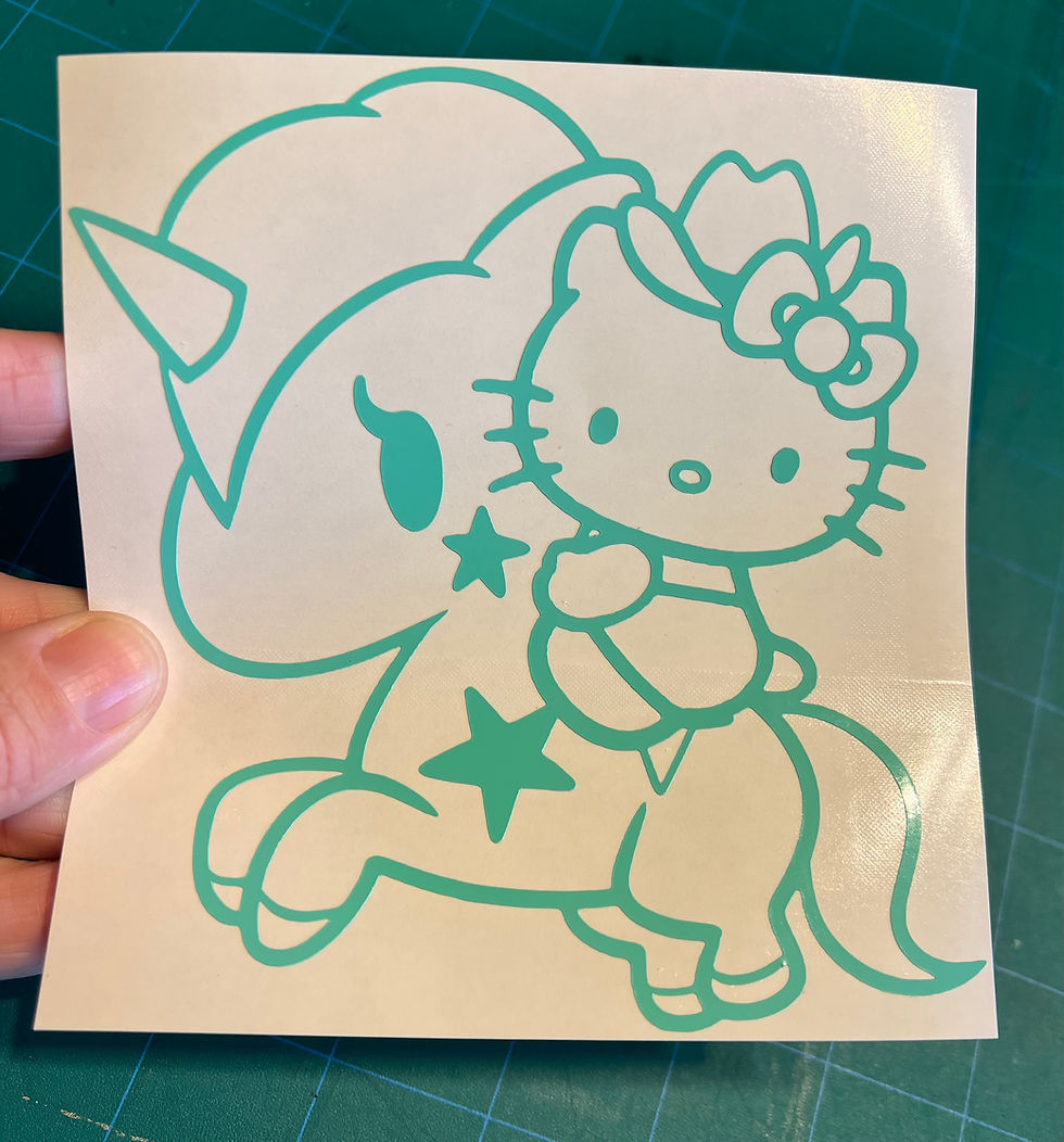 Hello Kitty Unicorn Sticker  Car Decal