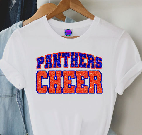 Custom Glitter CHEER T-Shirts, Varsity JV Team Player School Name