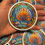 Thumbnail: Seashell Stickers - Stained Glass Scallop Tropical Stickers