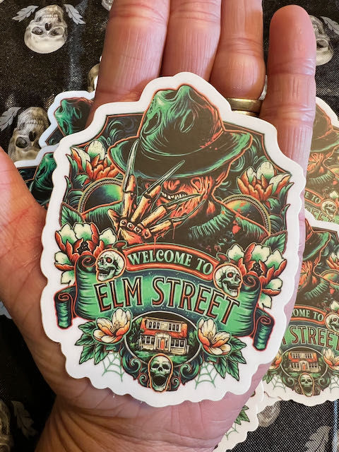 Freddy Krueger Halloween Stickers - Nightmare on Elm Street
