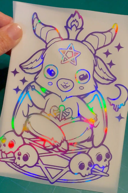 Thumbnail: Cute Baphomet Decal car truck window laptop tumbler