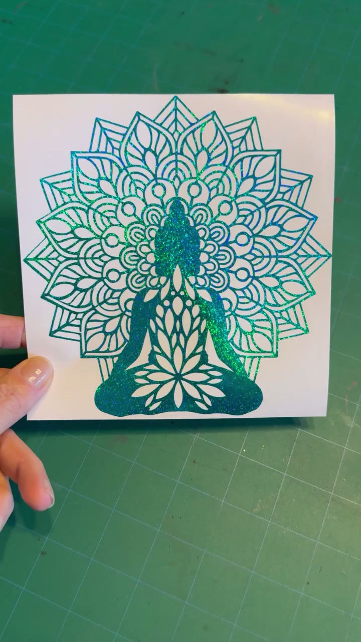 Buddha Mandala Decal - Meditation Yoga Namaste Sticker Car Truck Window Tumbler Motorcycle Journal