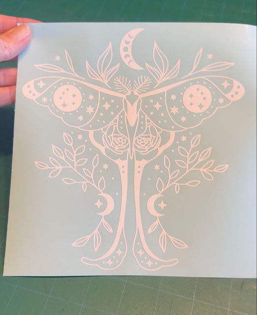 Thumbnail: Mystical Moon Moth Decal - #3 Celestial Butterfly  Car Truck Window Tumbler Motorcycle Journal
