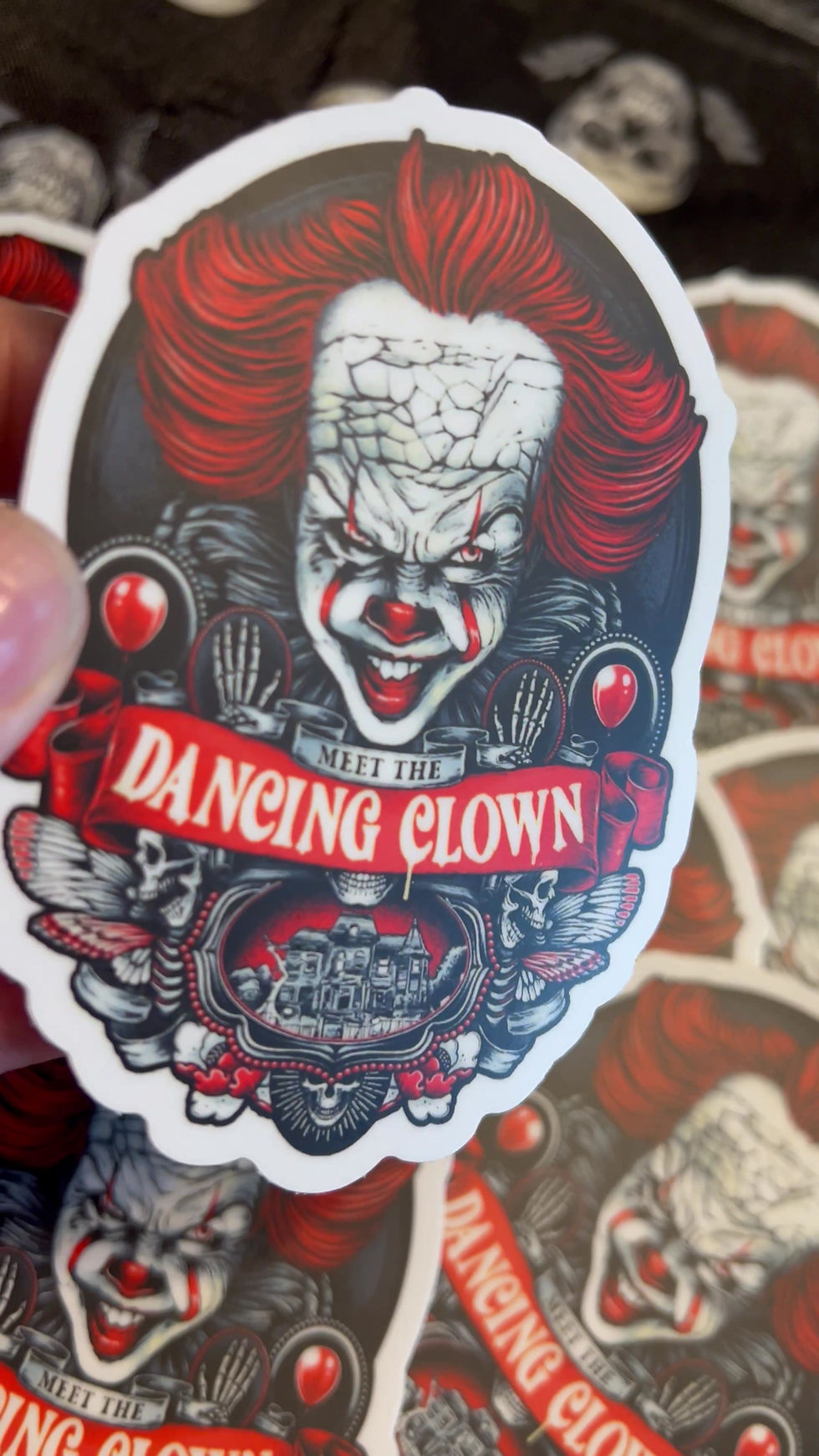 Penny Wise Halloween Stickers - Pennywise Clown - IT Horror Movie Stickers