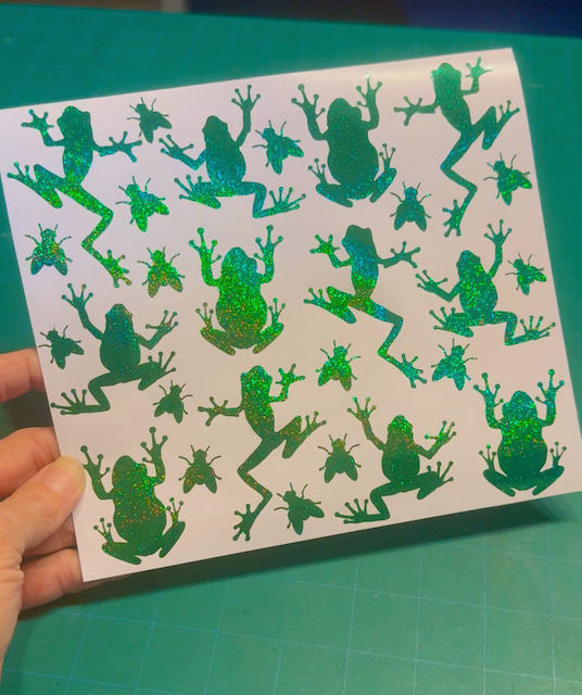 Gas Tank Lid Decals  -  Frogs & Flies