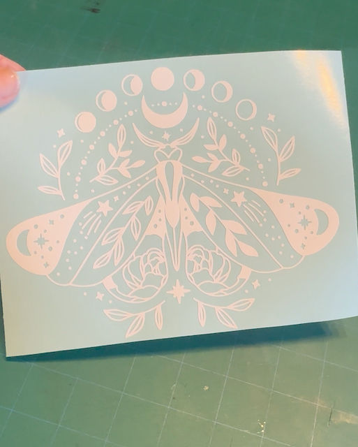 Thumbnail: Mystical Moon Moth Decal - #4 Celestial Butterfly Car Truck Window Tumbler Motorcycle Journal