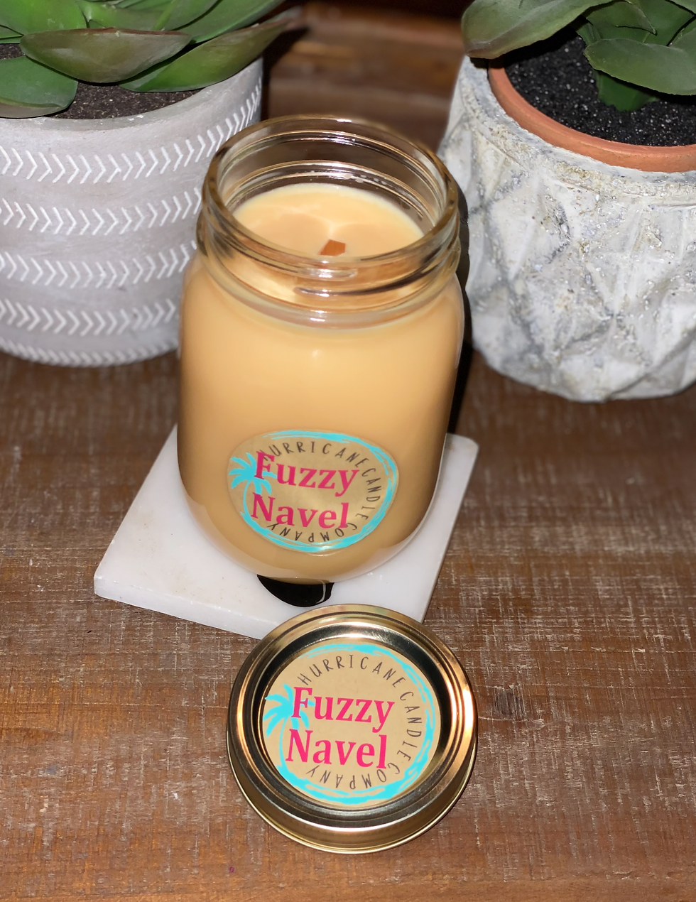 Peach Fuzzy Navel Candle