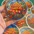 Stained Glass Lotus Flower Sticker