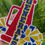 Thumbnail: Cheer Glitter Stickers - Cheerleader High School Team Name Megaphone Pom Poms