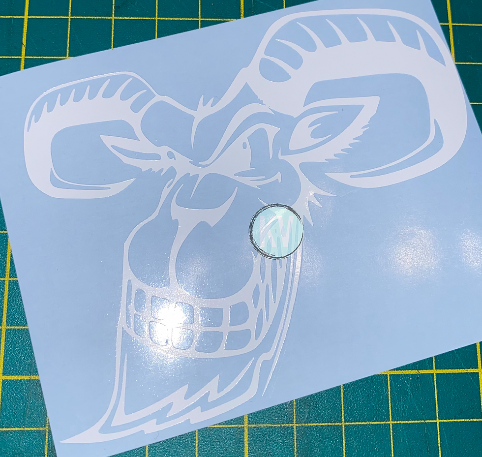 Billy Goat Ram Head Sticker