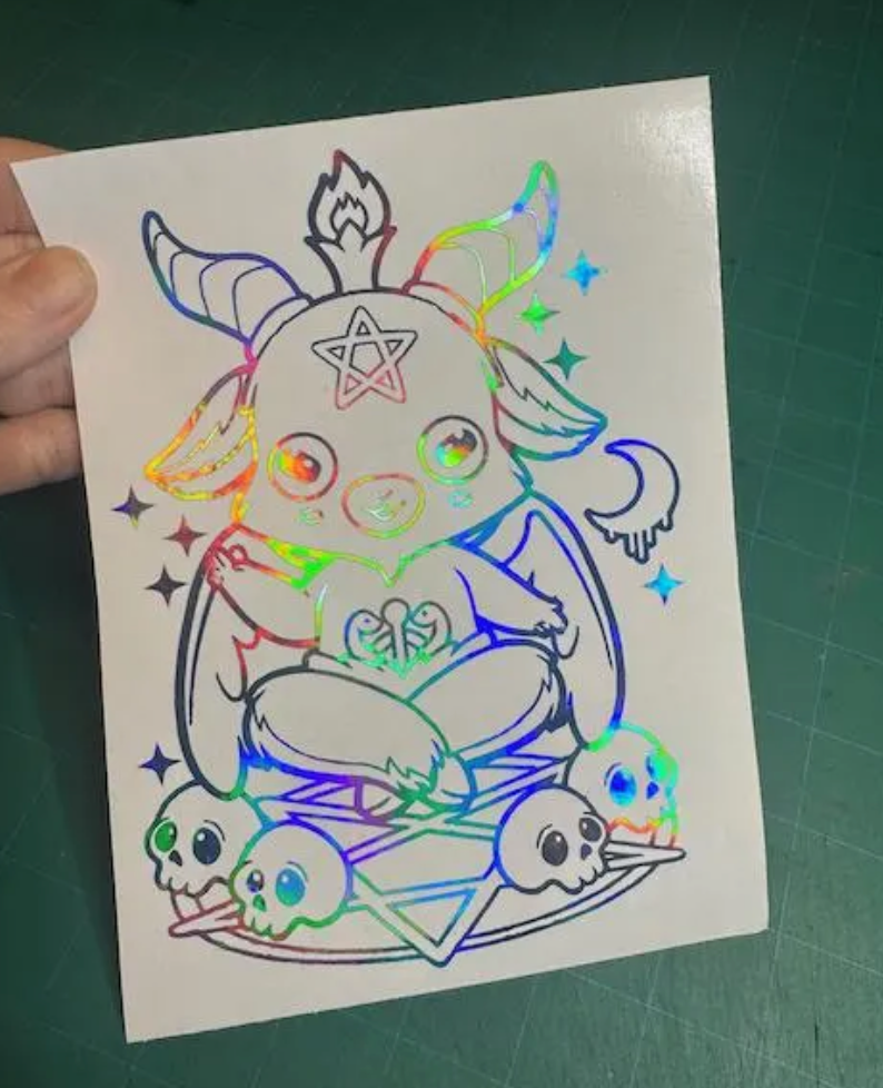 Thumbnail: Cute Baphomet Decal car truck window laptop tumbler