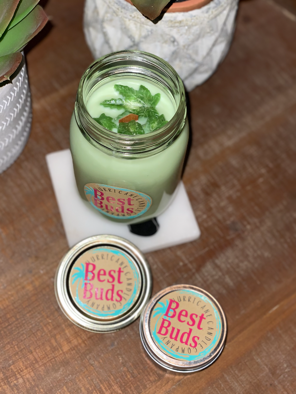 Hemp 420 Pot Cannabis Marijuana Candle