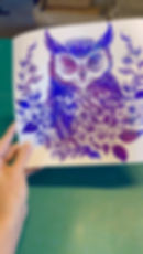 Floral Owl Decal - #1 Car Laptop Motorcycle Tumbler Window
