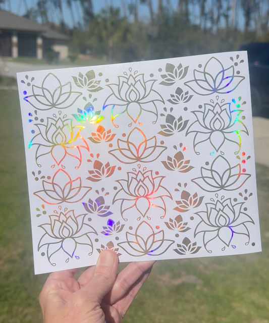 Thumbnail: Gas Tank Lid Decals  - Lotus Flowers