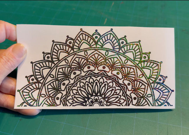 Half Mandala Decal - 1/2 Mandala - Aesthetic Meditation Yoga Namaste Car Truck Window Tumbler Motorcycle Journal