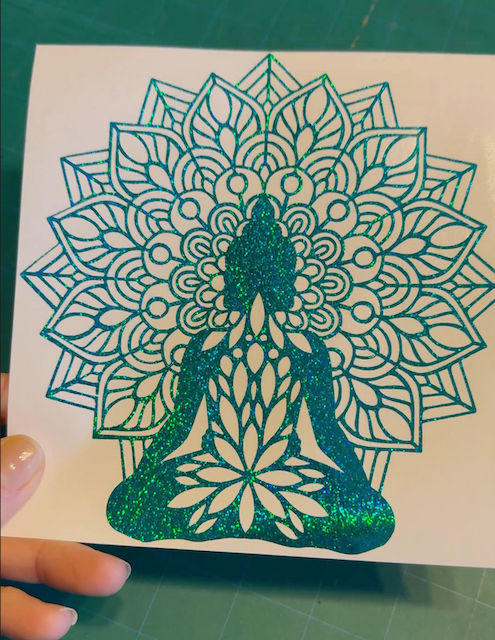 Thumbnail: Buddha Mandala Decal - Meditation Yoga Namaste Sticker Car Truck Window Tumbler Motorcycle Journal