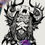 Thumbnail: Viking Warrior Sticker -  Ravens Skull Helmet Thor Odin Ragnarok Nose Mythology Decals
