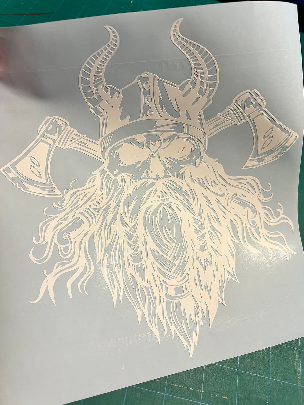 Thumbnail: Viking Warrior Decal - Norse Thor Odin Sticker