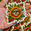 Thumbnail: Floral Evil Eye Sticker  -  American Traditional Tattoo Art