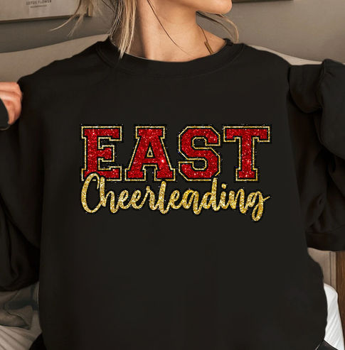 Custom Glitter Cheerleading SweatShirts and Hoodies, Cheerleader High School