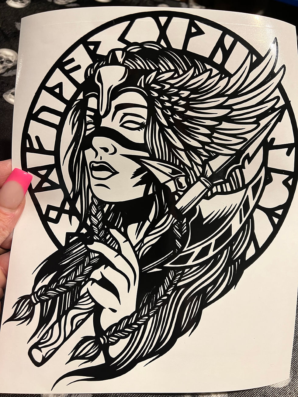 Viking Valkyrie Sticker - Norse Mythology