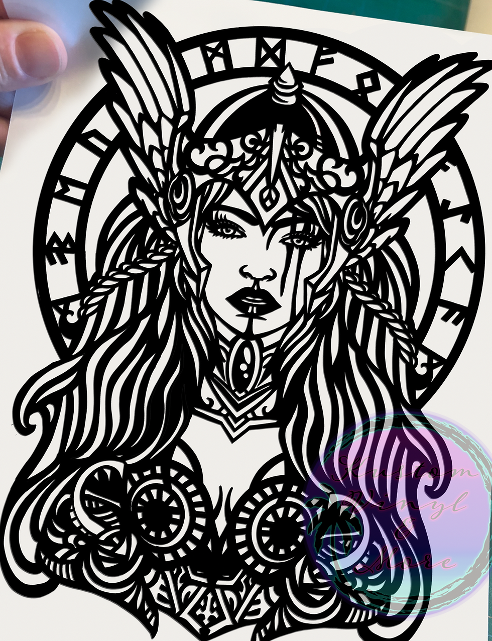 Viking Freja Sticker - Nordic Freya Goddess - Freyja Pagan Norse Mythology