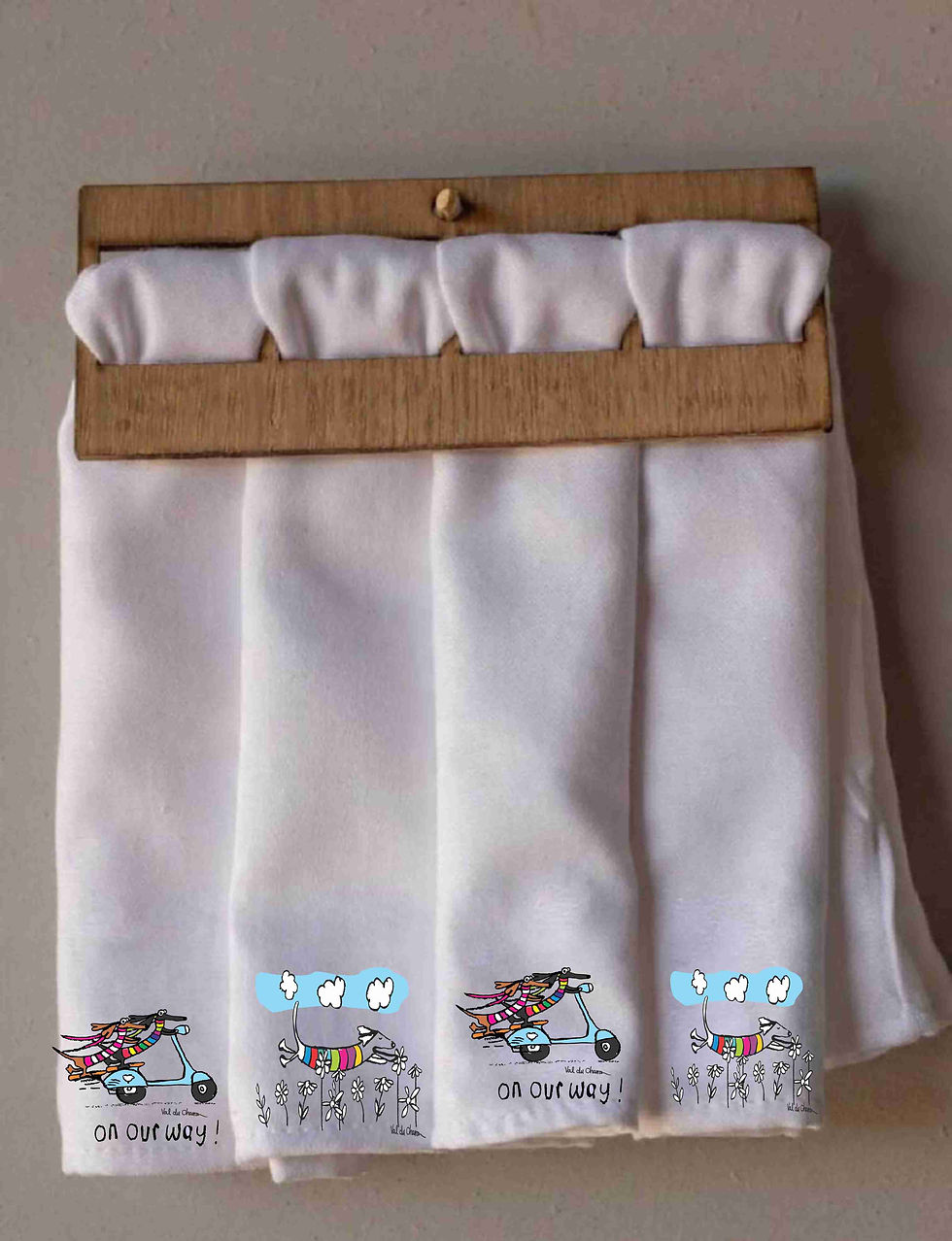 Thumbnail: Serviette Quirky set/4