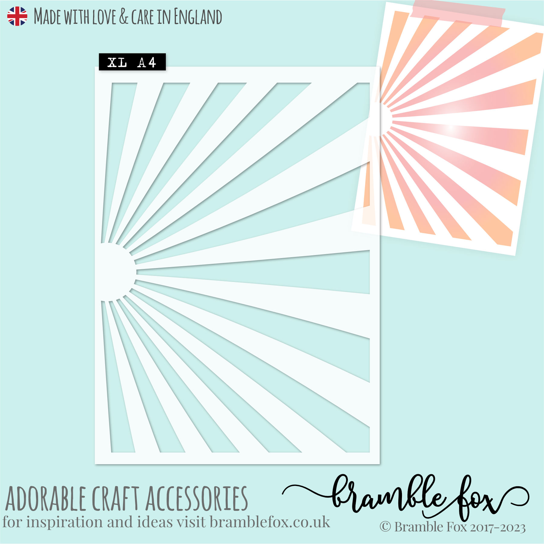 Fox Cut Stencil | #18 | Sunburst