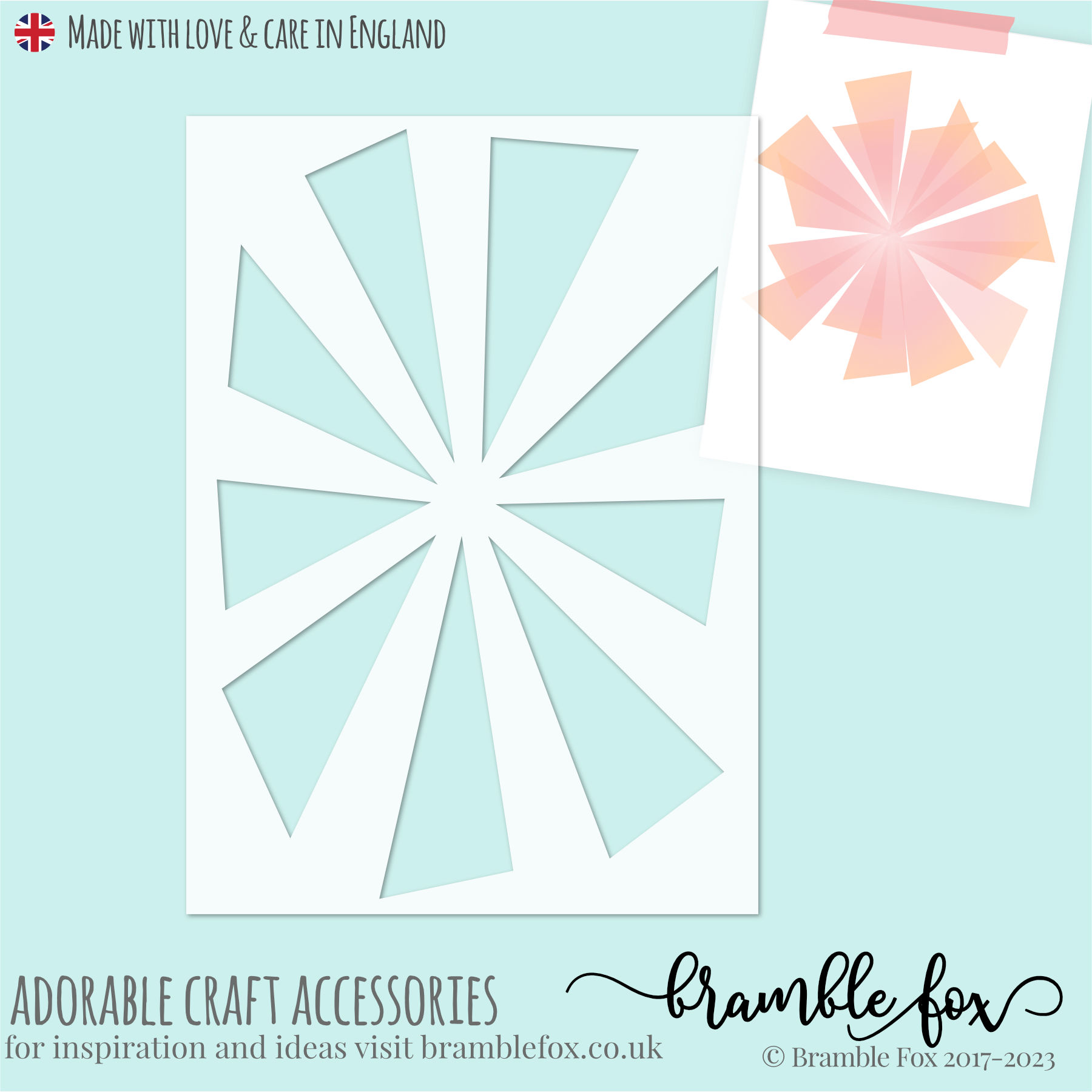 Fox Cut Stencil | #41 | Sunburst