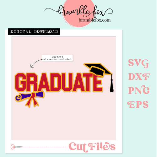 Graduate | Cut File | bramblefox