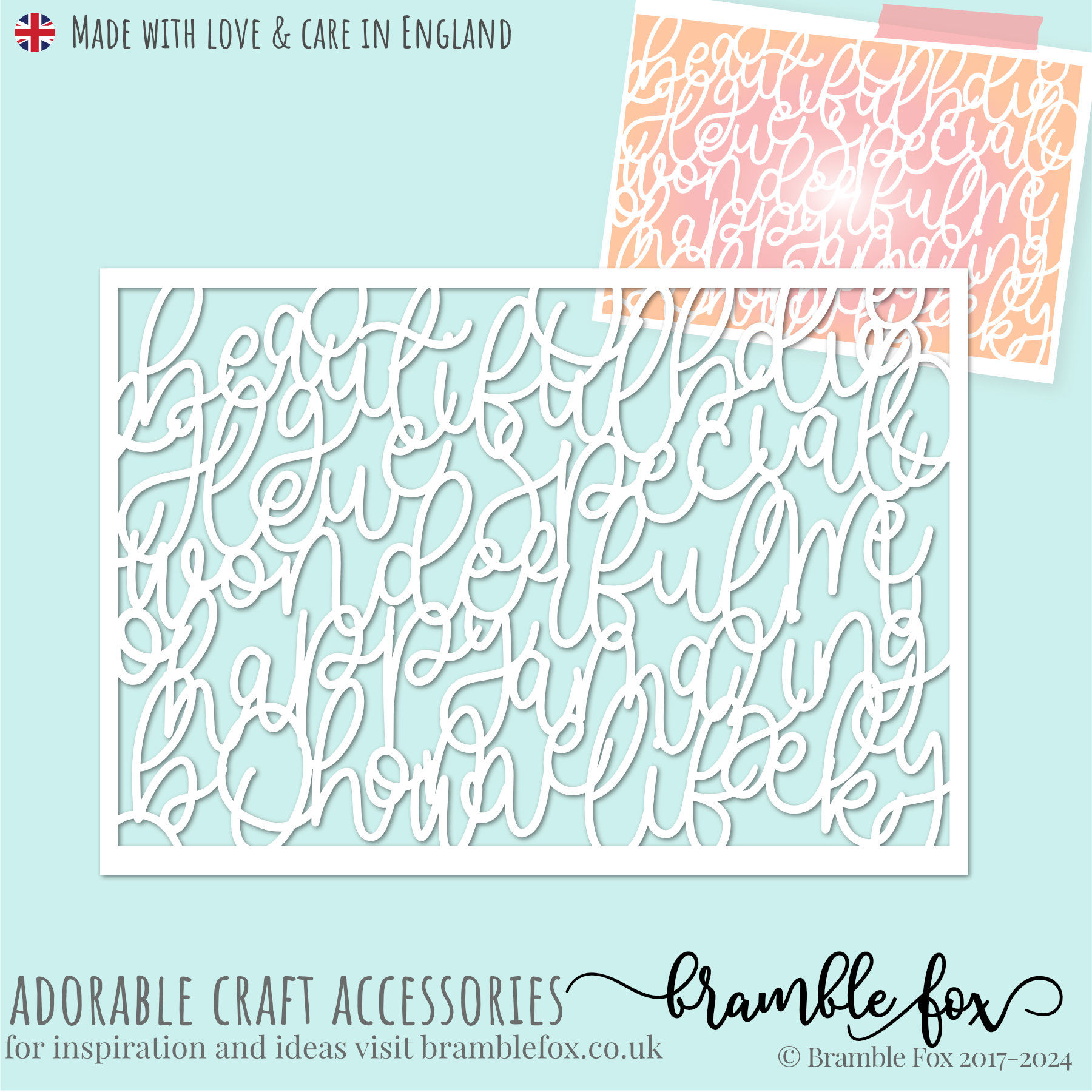 Fox Cut Stencil #98 | Jumbled Up