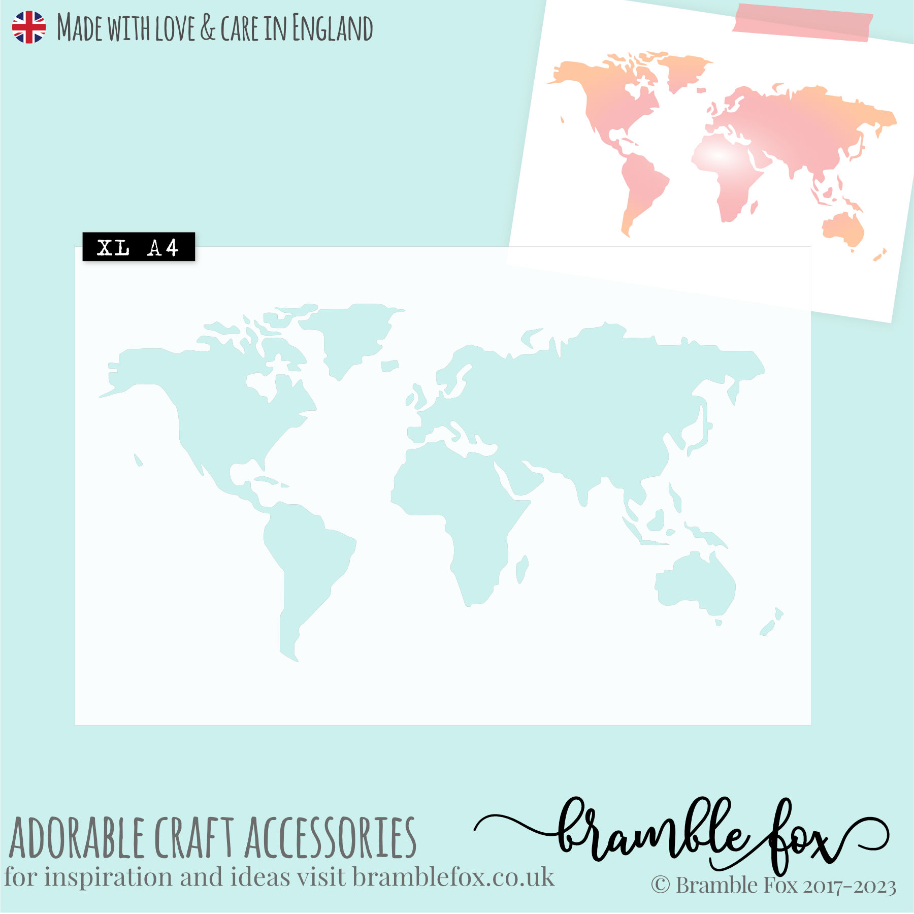 Fox Cut Stencil | #16 | World Map
