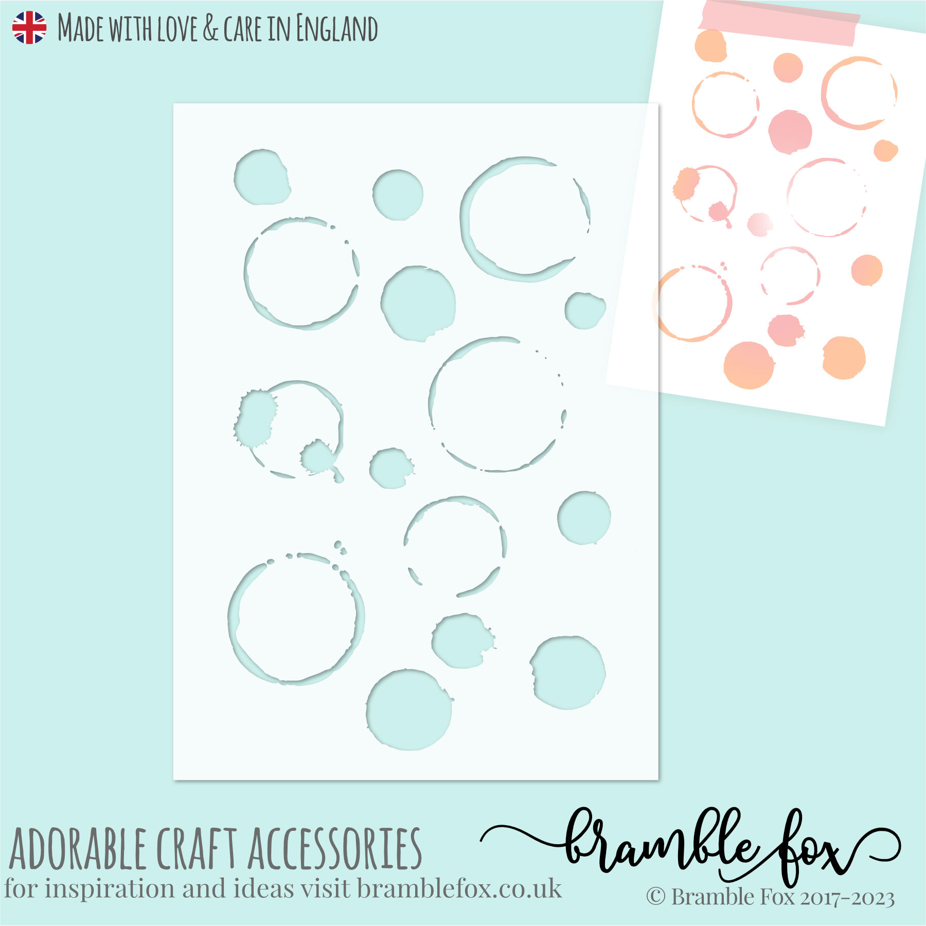 Fox Cut Stencil | #2 | Coffee Rings