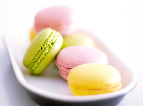Macaron sur une plaque