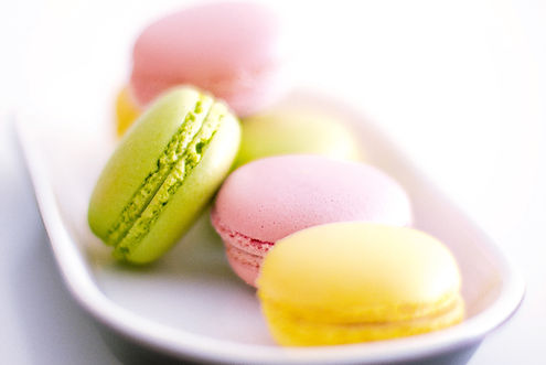 Macaroon on a Plate