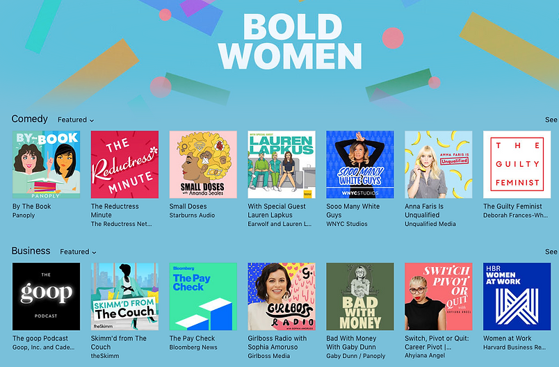 Apple podcasts Bold Women featuring Switch, Pivot or Quit podcast