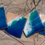 Thumbnail: handcrafted 4x4 ceramic coasters w/beach-themed resin art - set of 4