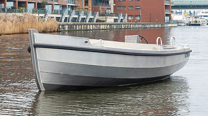 showcase elektrische boot motor voorbeeld