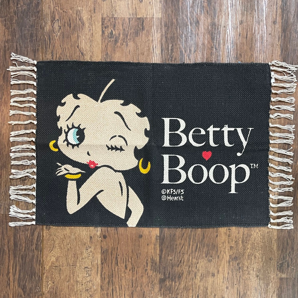 コットンフロアマットBetty Boop Black