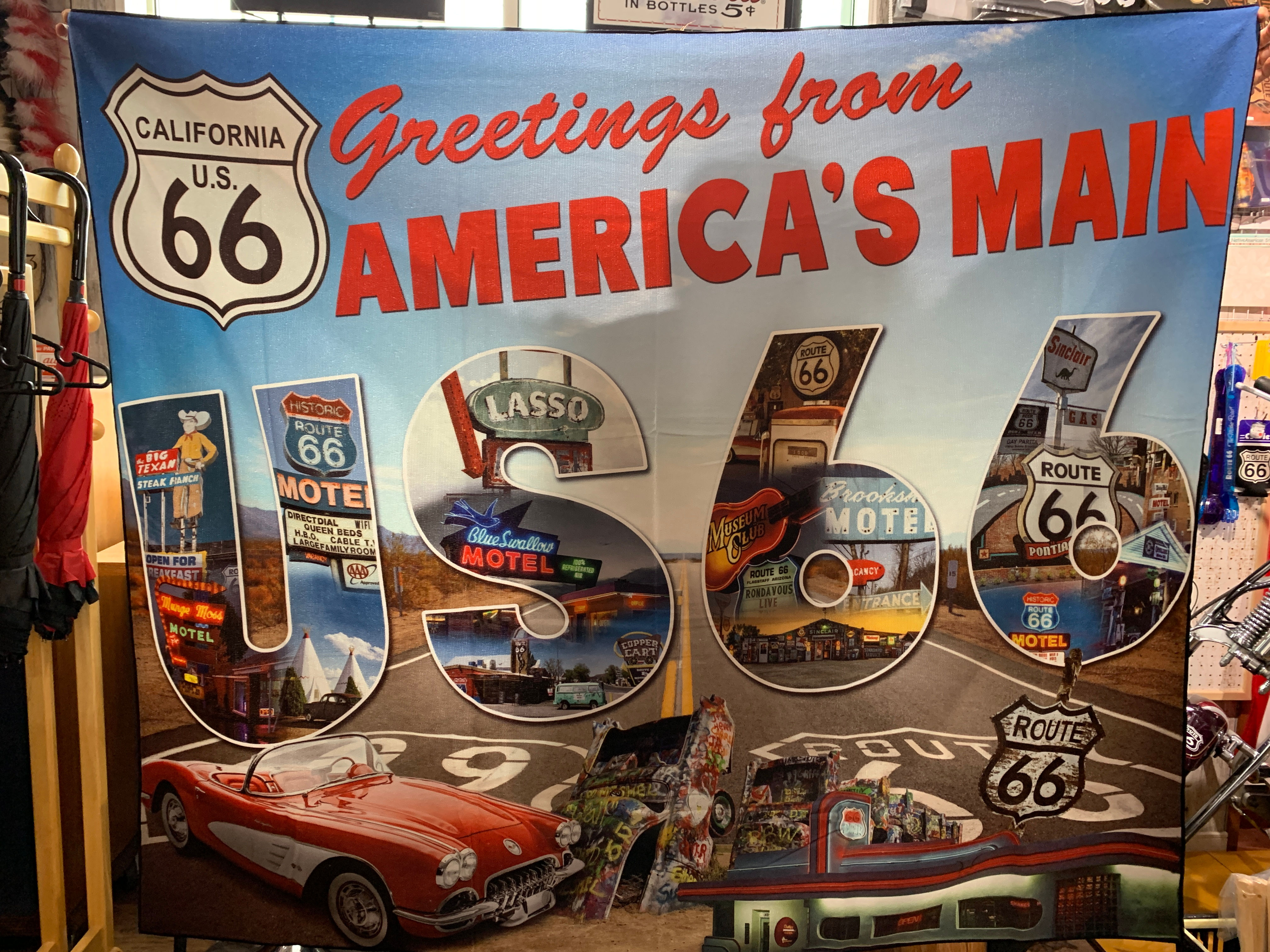 サマーブランケット&ビーチタオル Route66