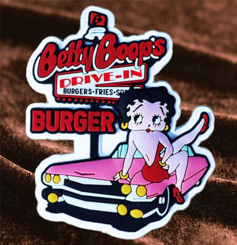 Betty BoopラバーマグネットDrive-in | doubleroxer