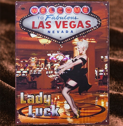 Tin Sign「Lady Luck」 | doubleroxer